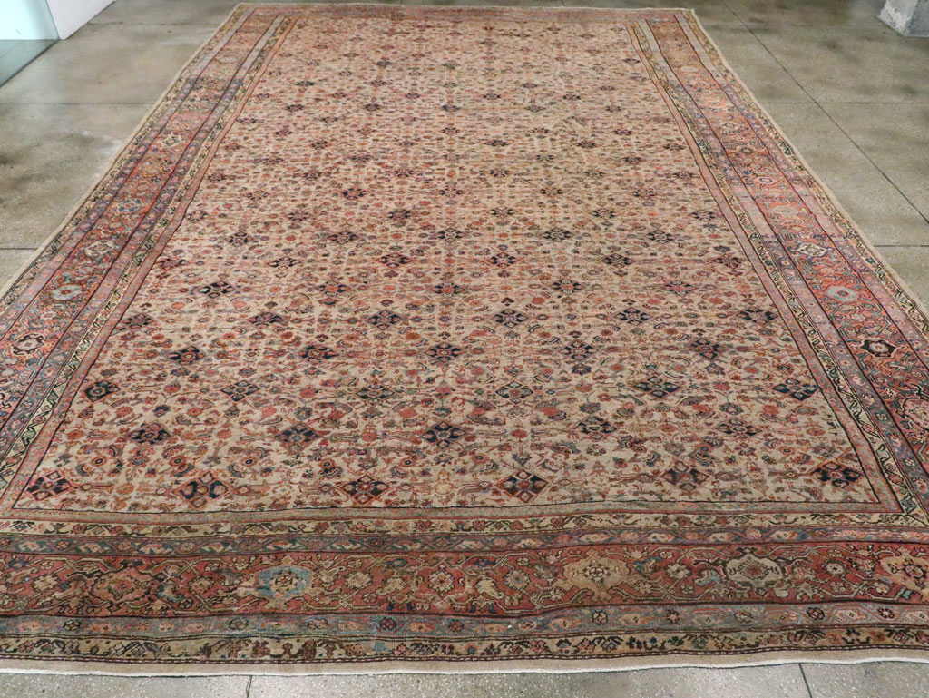 Antique Persian Mahal Carpet, No.11905 - Staging