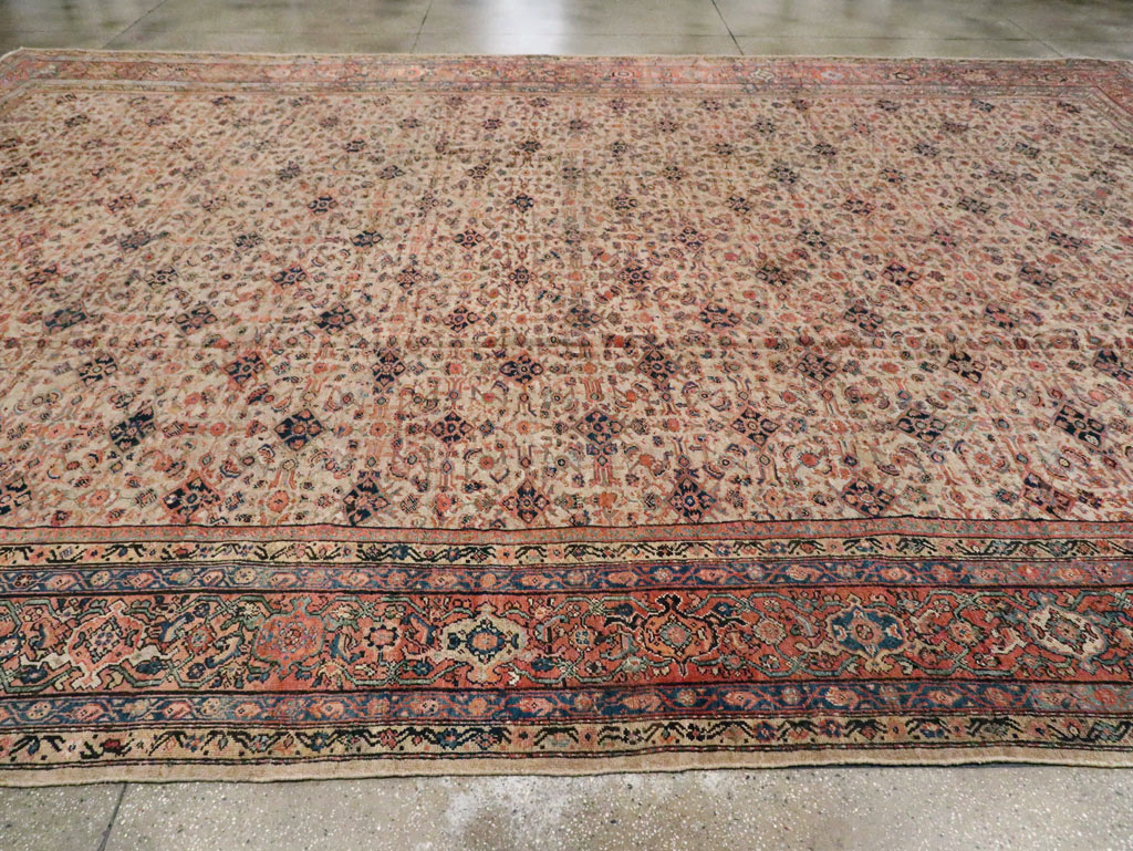 Antique Persian Mahal Carpet, No.11905 - Staging