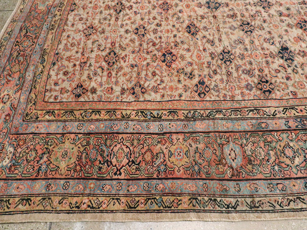 Antique Persian Mahal Carpet, No.11905 - Staging