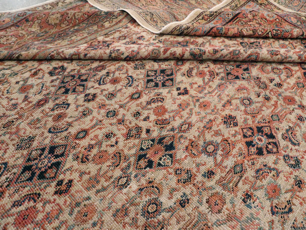 Antique Persian Mahal Carpet, No.11905 - Staging