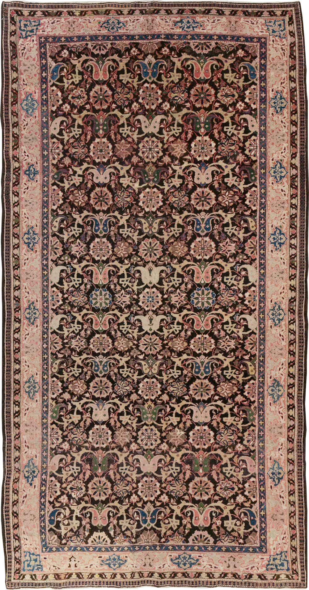 Antique Persian Bidjar Gallery Rug, No.11935 - Staging