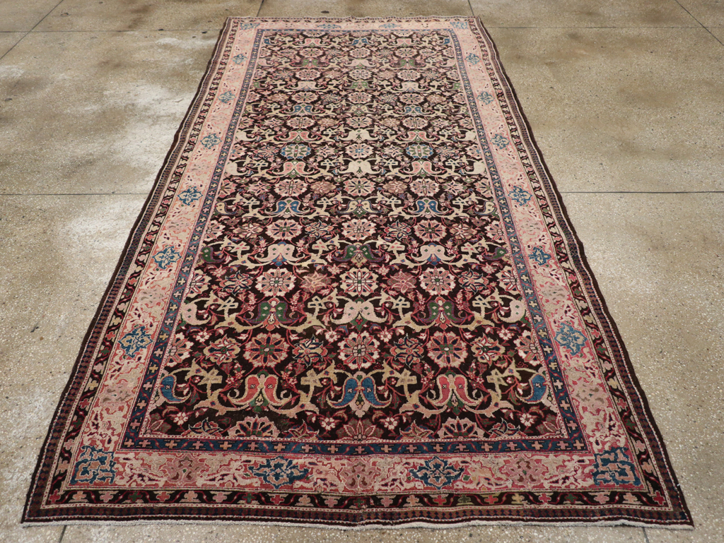 Antique Persian Bidjar Gallery Rug, No.11935 - Staging