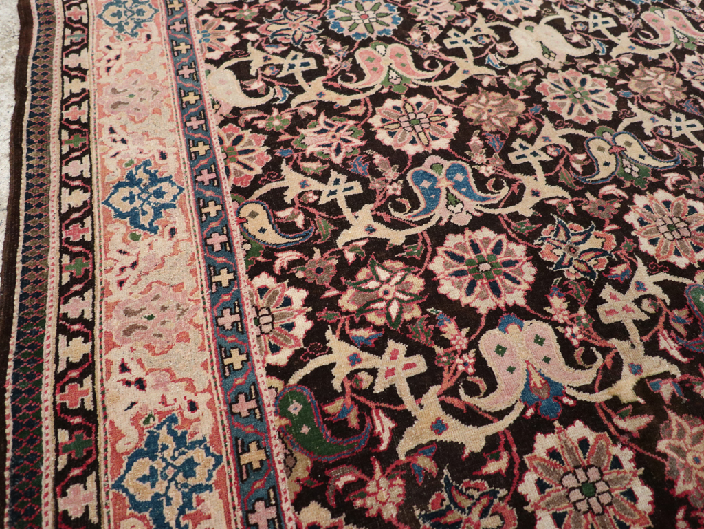 Antique Persian Bidjar Gallery Rug, No.11935 - Staging