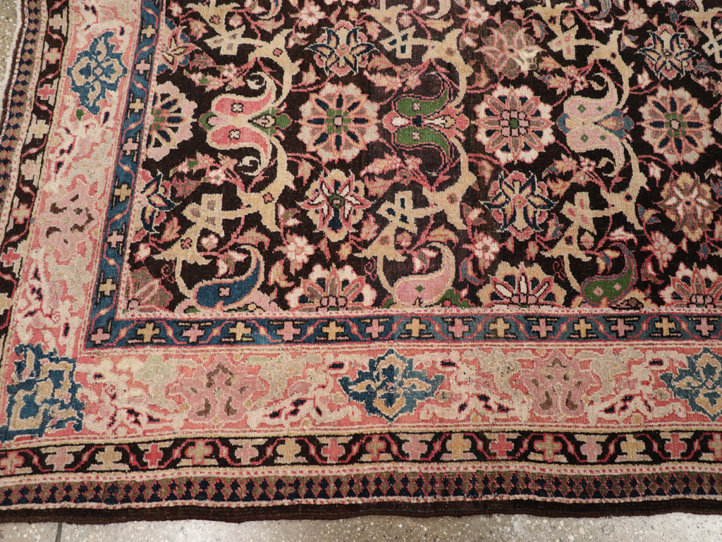 Antique Persian Bidjar Gallery Rug, No.11935 - Staging