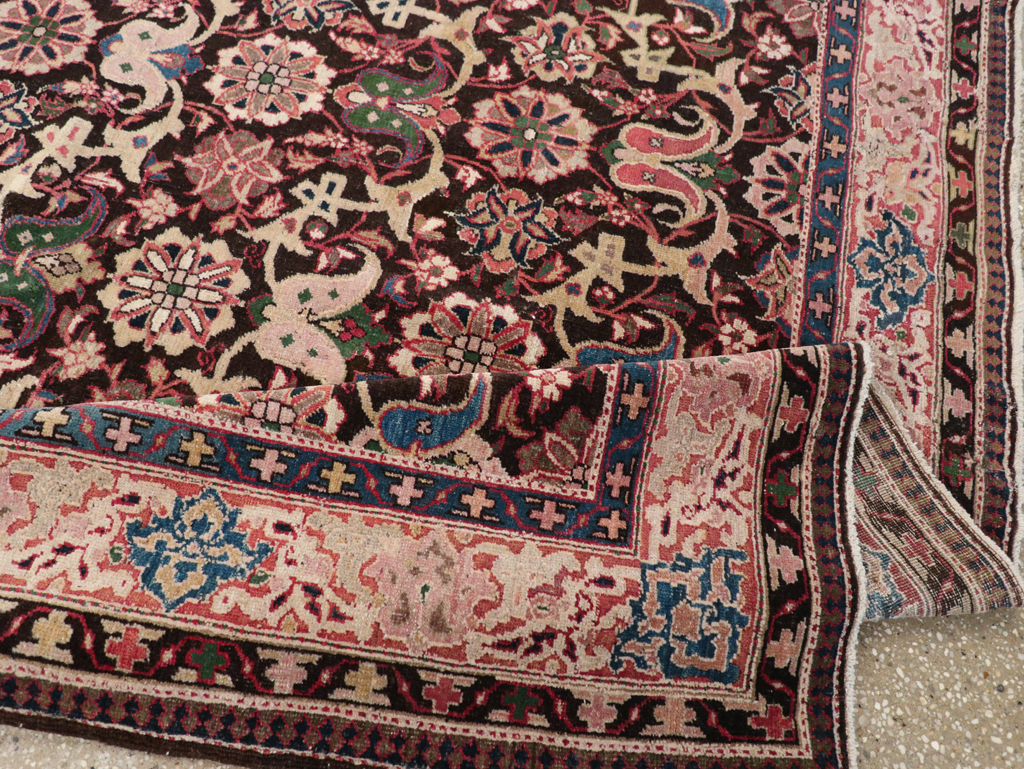 Antique Persian Bidjar Gallery Rug, No.11935 - Staging