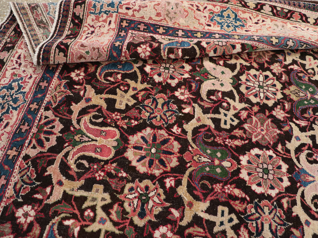 Antique Persian Bidjar Gallery Rug, No.11935 - Staging