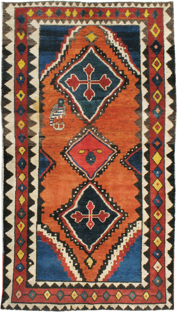 Antique Gabbeh Rug, No.11948 - Staging