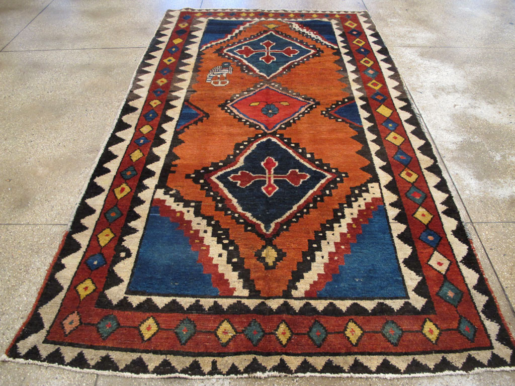 Antique Gabbeh Rug, No.11948 - Staging