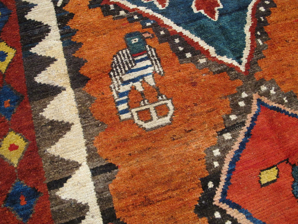 Antique Gabbeh Rug, No.11948 - Staging