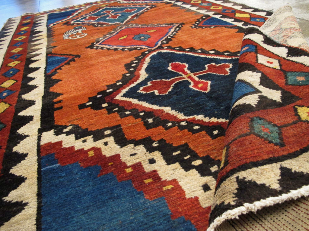 Antique Gabbeh Rug, No.11948 - Staging
