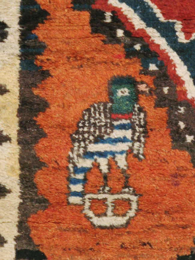 Antique Gabbeh Rug, No.11948 - Staging