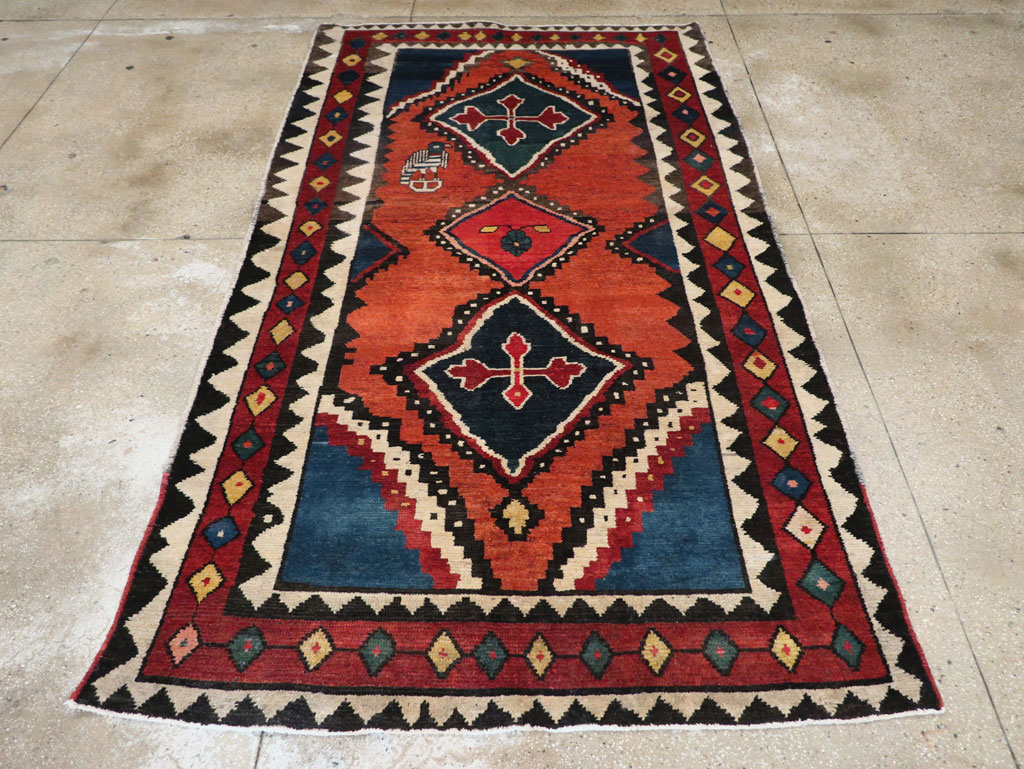 Antique Gabbeh Rug, No.11948 - Staging