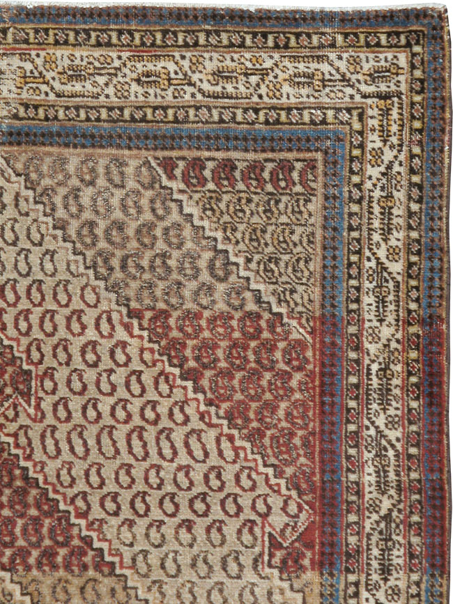 Antique Persian Tabriz Rug (Pair: 1 of 2), No.11963 - Staging