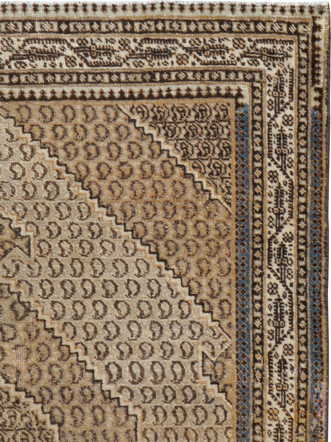 Antique Persian Tabriz Rug (Pair: 1 of 2), No.11963 - Staging