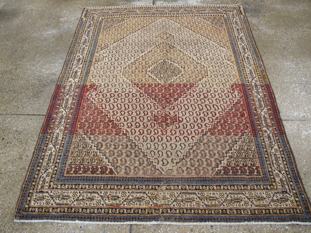 Antique Persian Tabriz Rug (Pair: 1 of 2), No.11963 - Staging