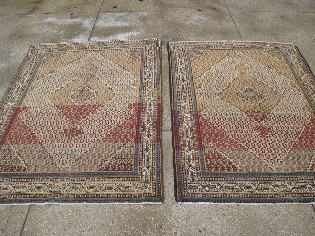 Antique Persian Tabriz Rug (Pair: 1 of 2), No.11963 - Staging