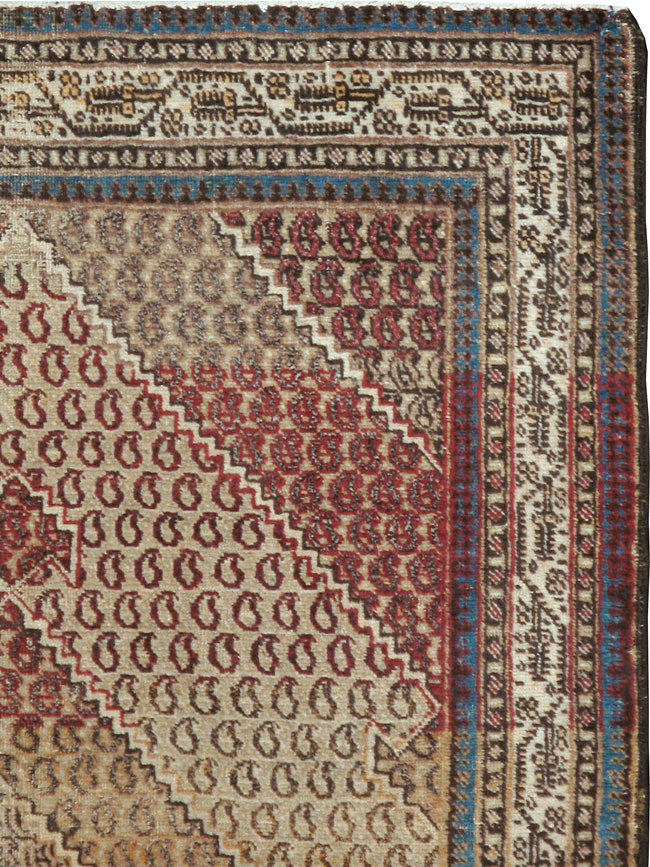 Antique Persian Tabriz Rug (Pair: 2 of 2), No.11964 - Staging