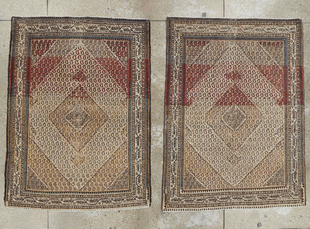 Antique Persian Tabriz Rug (Pair: 2 of 2), No.11964 - Staging