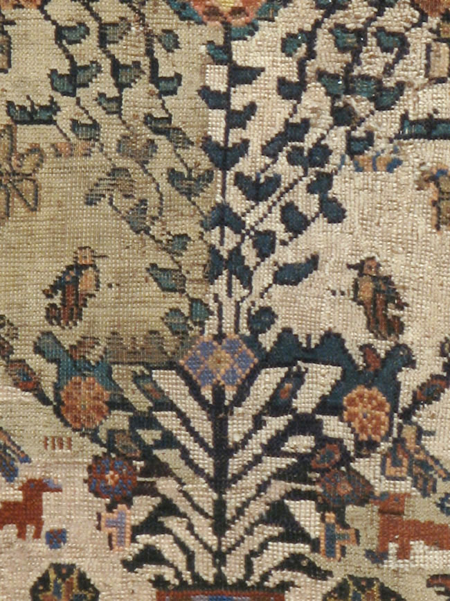 Antique Afshar Rug, No.11973 - Staging