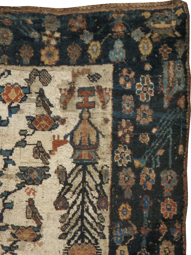 Antique Afshar Rug, No.11973 - Staging