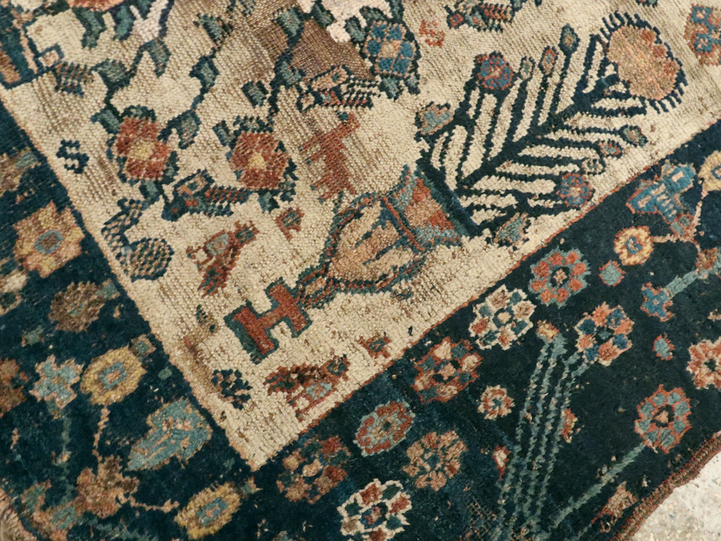 Antique Afshar Rug, No.11973 - Staging