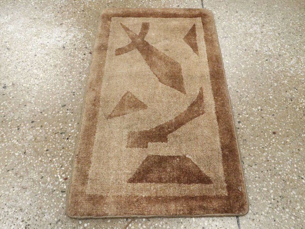 Vintage English Art Deco Rug, No.12004 - Staging