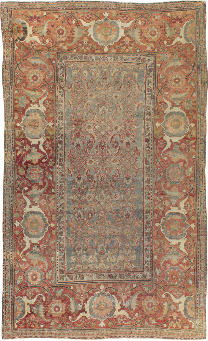 Antique Persian Bidjar Carpet, No.12024 - Staging