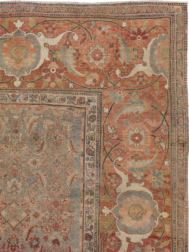 Antique Persian Bidjar Carpet, No.12024 - Staging