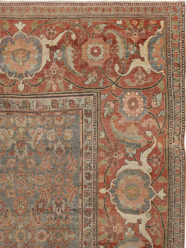 Antique Persian Bidjar Carpet, No.12024 - Staging