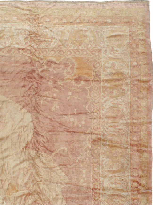 Antique Turkish Oushak Square Oversize Carpet, No.12029 - Staging