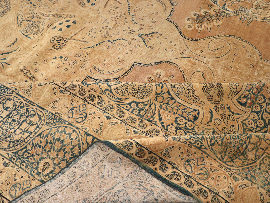 Antique Persian Lavar Kerman Carpet, No.12031 - Staging