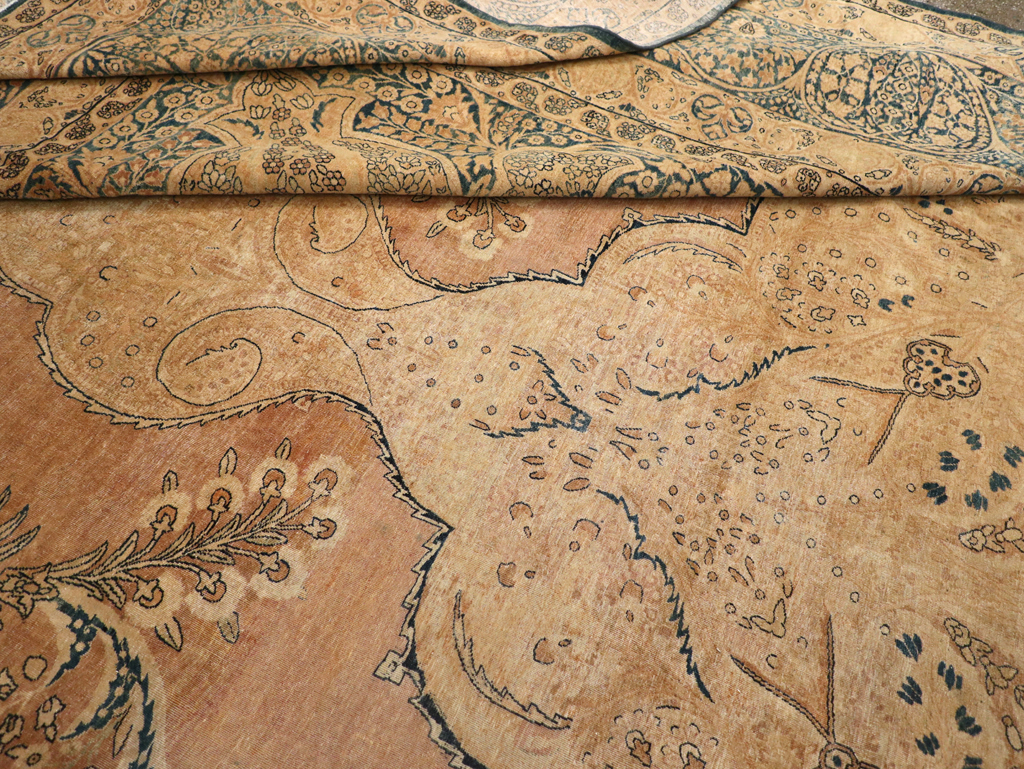 Antique Persian Lavar Kerman Carpet, No.12031 - Staging