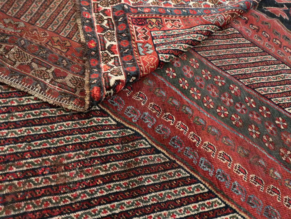 Antique Shiraz Gallery Carpet, No.12036 - Staging