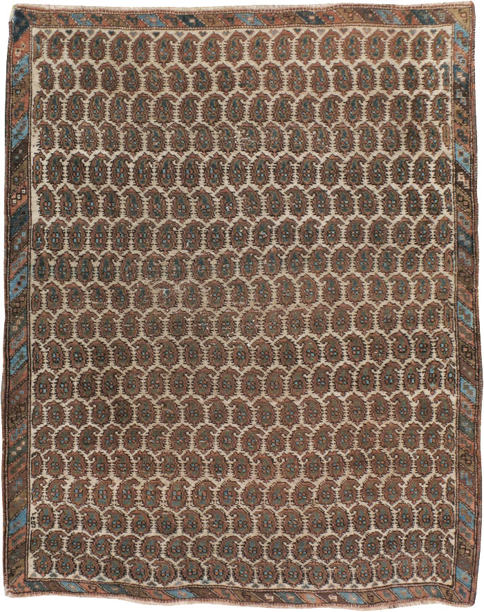 Antique Persian Afshar Rug, No.12058 - Staging