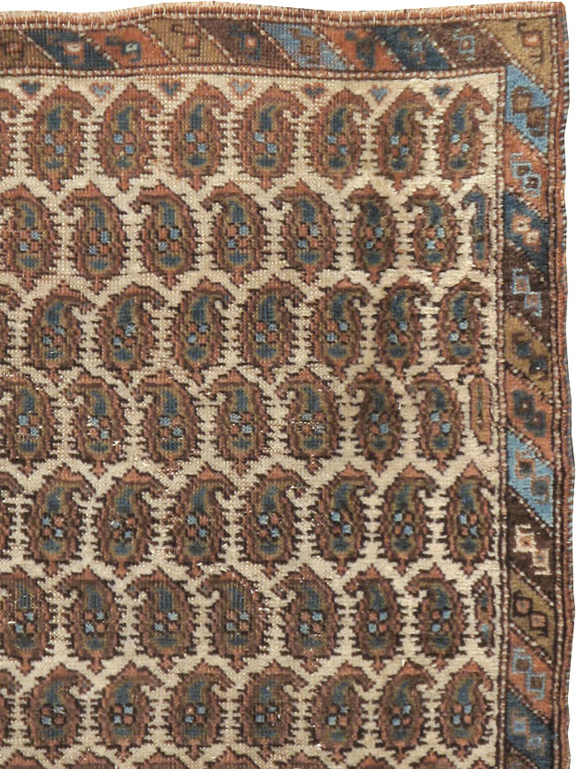 Antique Persian Afshar Rug, No.12058 - Staging