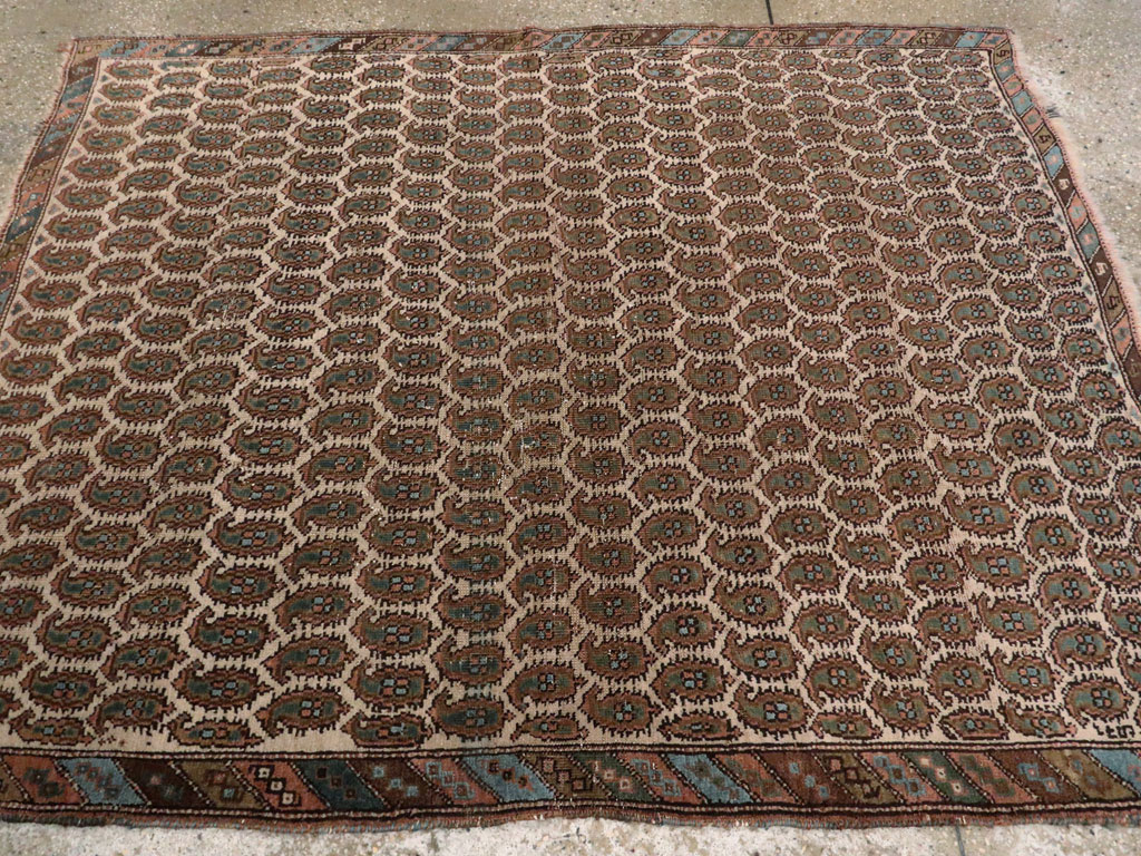 Antique Persian Afshar Rug, No.12058 - Staging