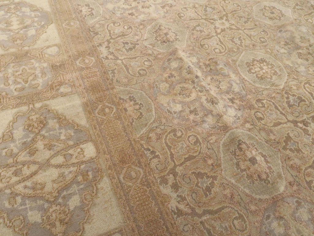 Vintage Tabriz Carpet, No.12077 - Staging