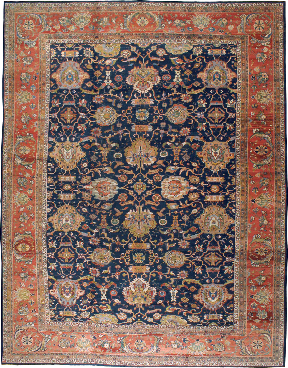 Antique Persian Sultanbad Carpet, No.12146 - Staging