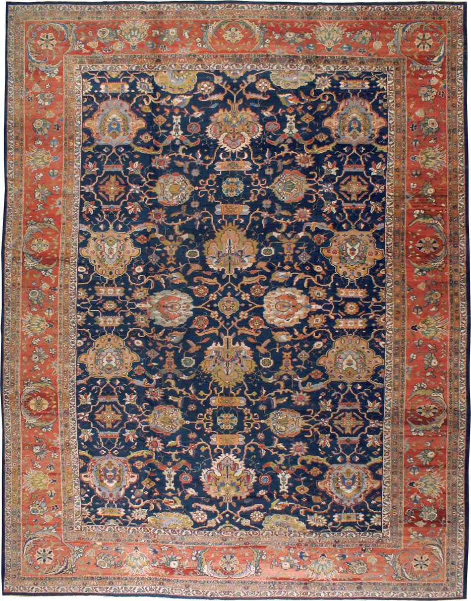 Antique Persian Sultanbad Carpet, No.12146 - Staging