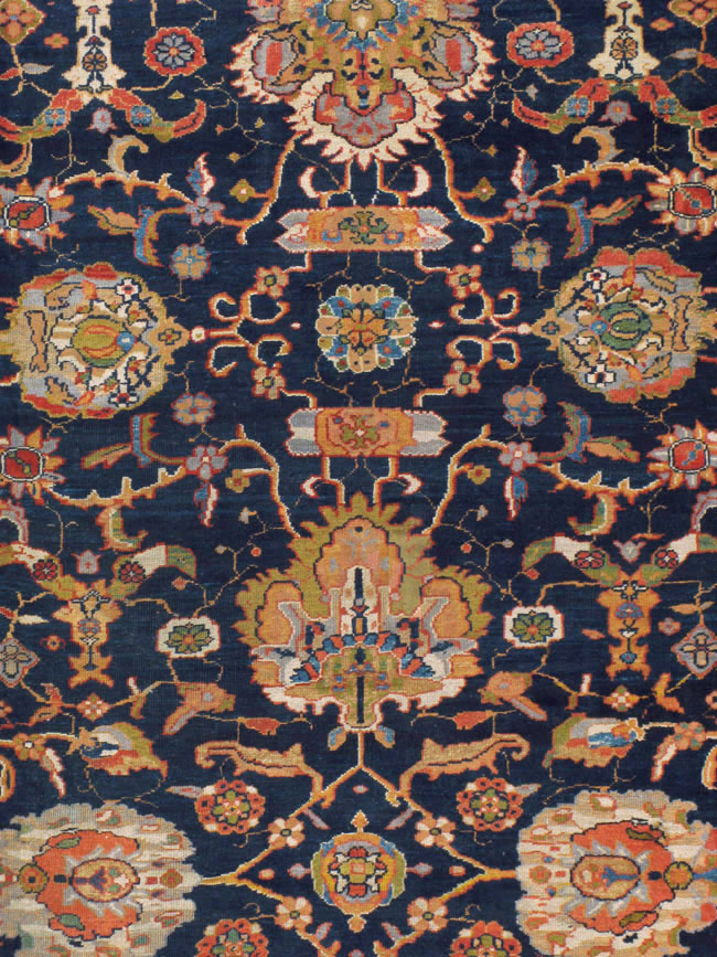 Antique Persian Sultanbad Carpet, No.12146 - Staging