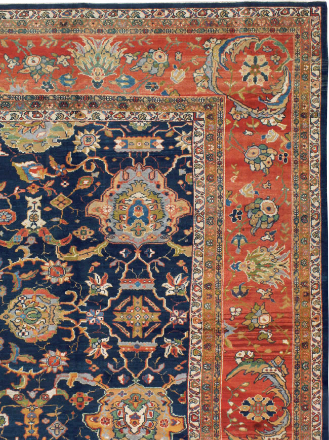 Antique Persian Sultanbad Carpet, No.12146 - Staging