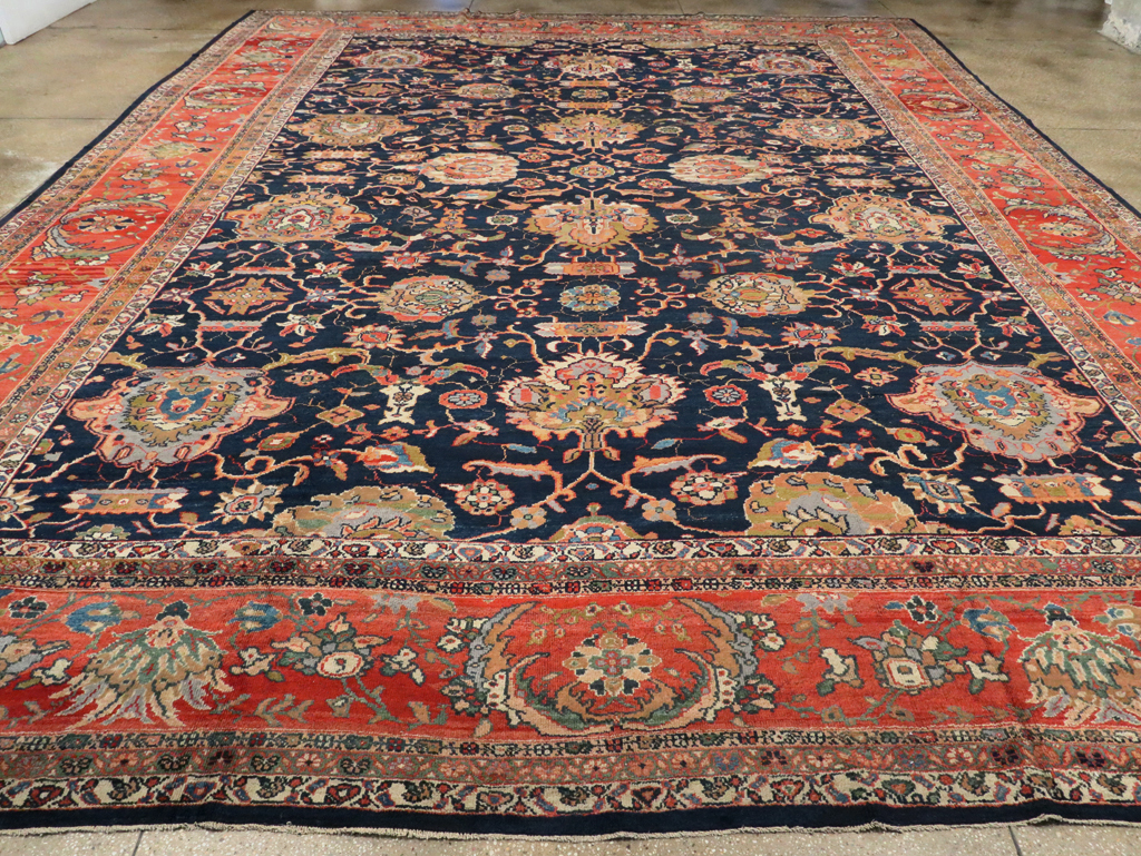 Antique Persian Sultanbad Carpet, No.12146 - Staging