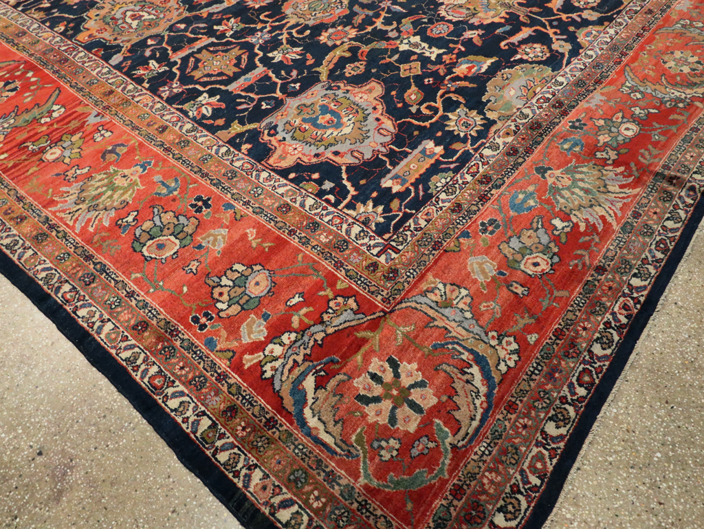 Antique Persian Sultanbad Carpet, No.12146 - Staging