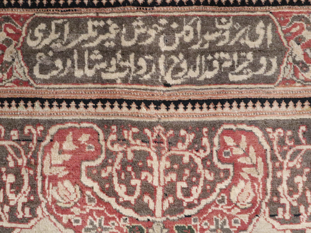 Antique Tabriz Pictorial Rug, No.12187 - Staging