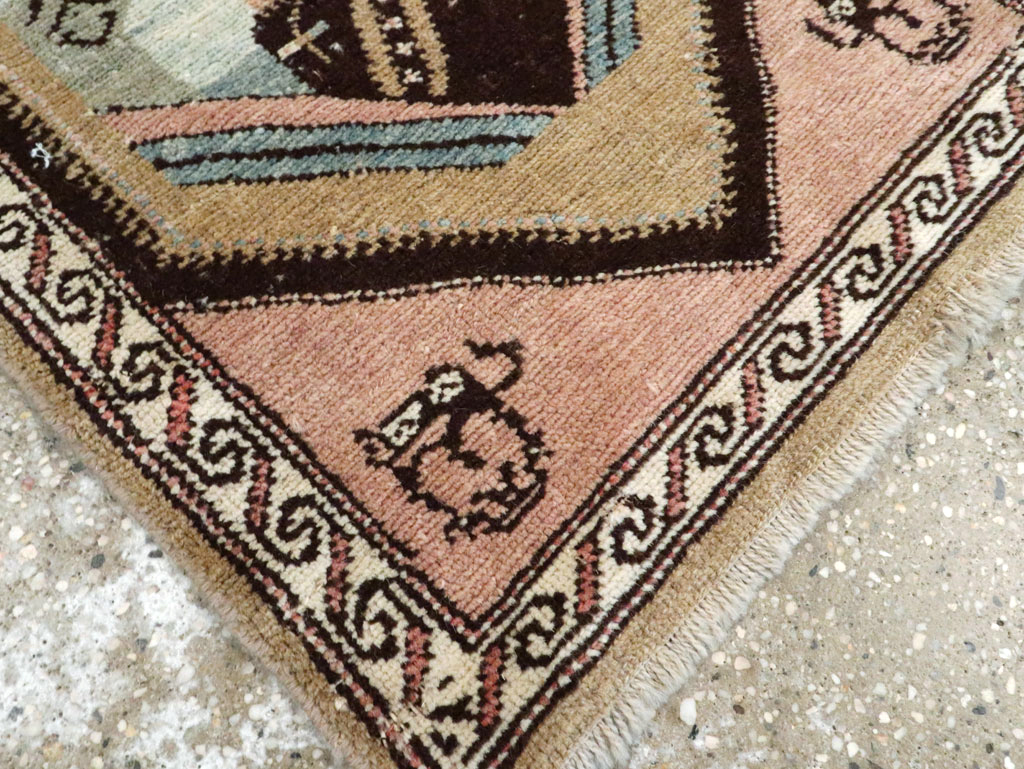 Antique Hamadan Pictorial Rug (Pair: 1 of 2), No.12188 - Staging