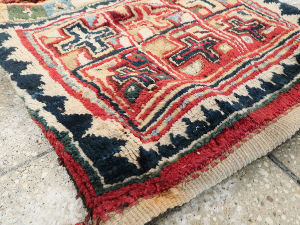 Antique Persian Saddlebags Rug, No.12198 - Staging