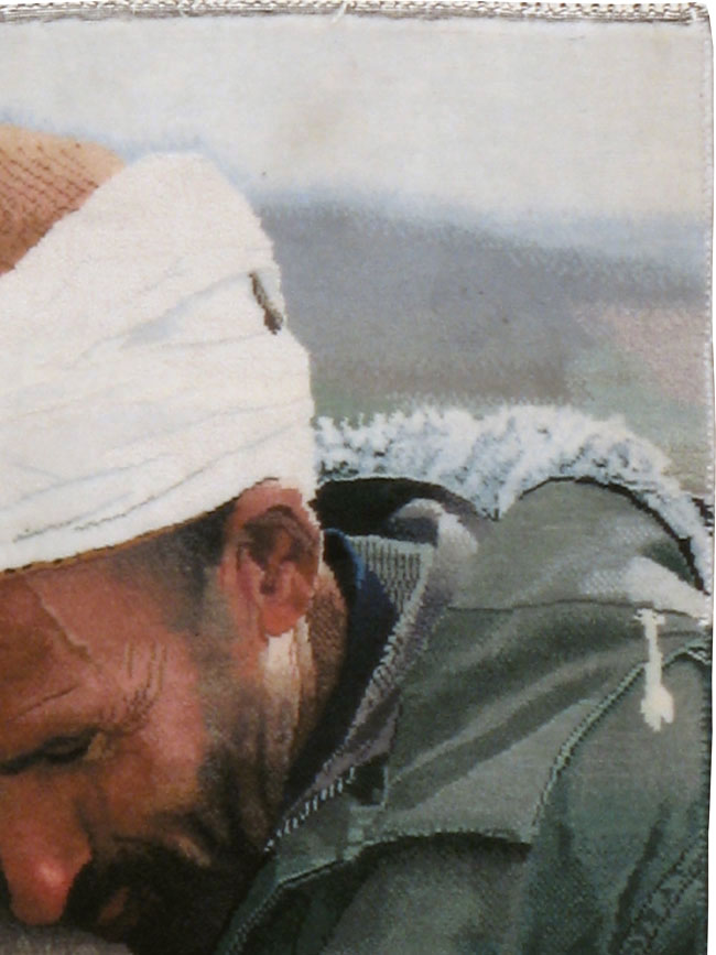 Vintage Persian Tabriz Pictorial Rug, No.12209 - Staging