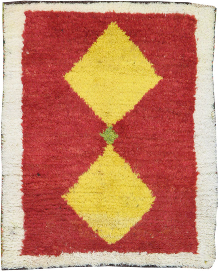 Vintage Persian Gabbeh Rug, No.12211 - Staging