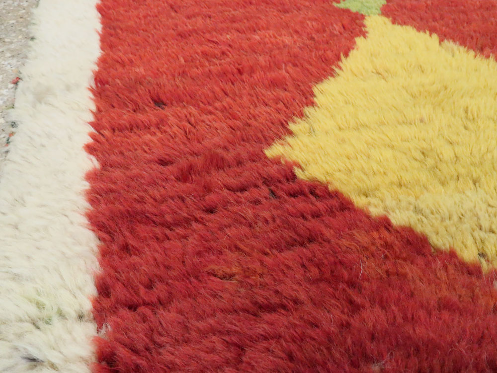 Vintage Persian Gabbeh Rug, No.12211 - Staging