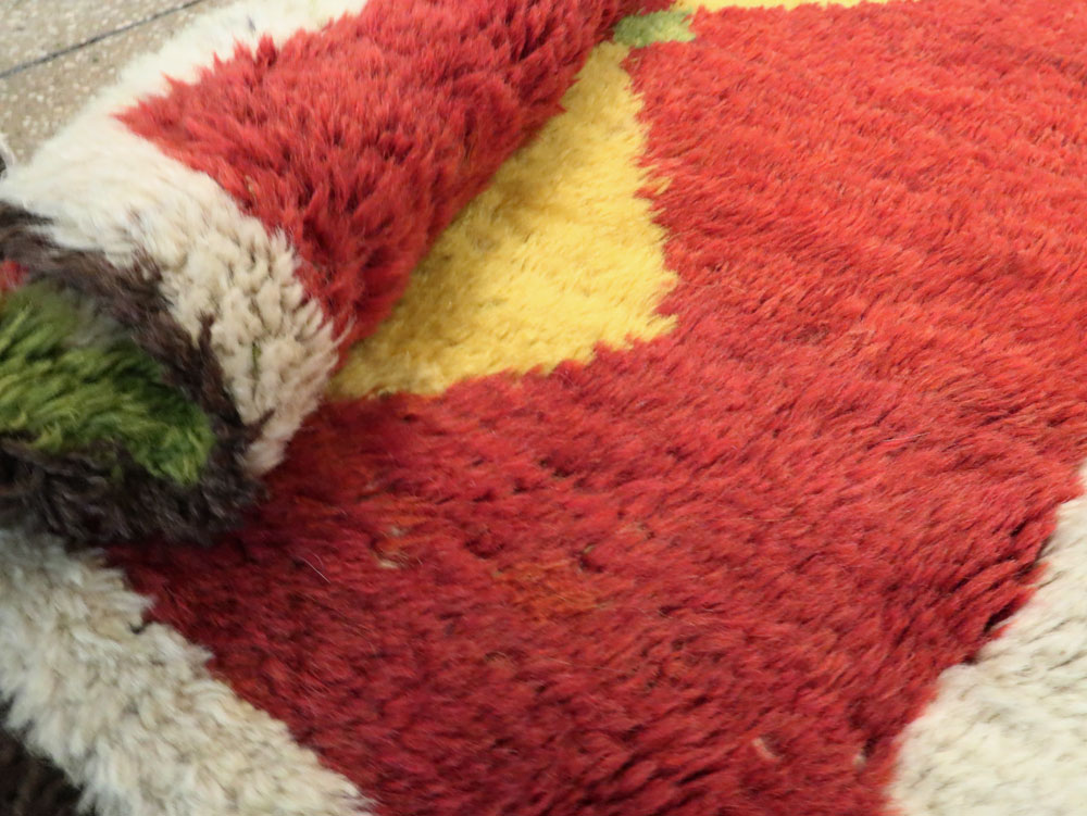 Vintage Persian Gabbeh Rug, No.12211 - Staging